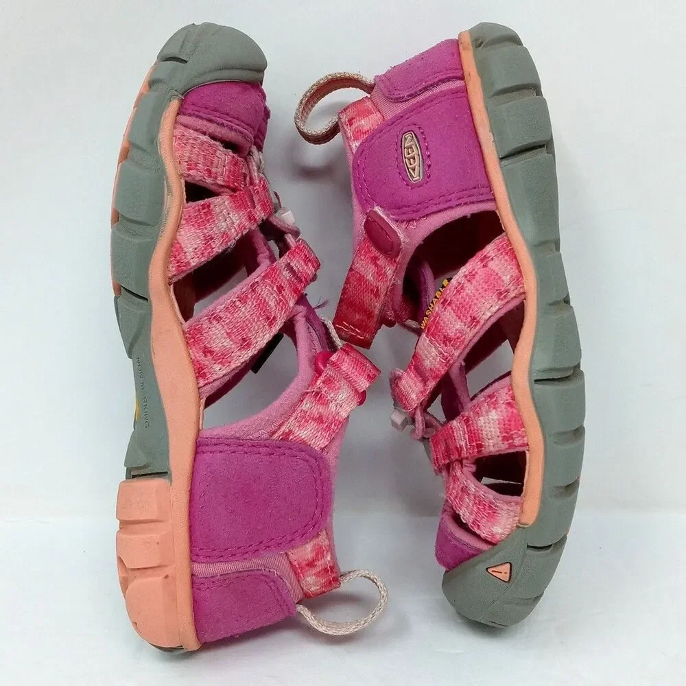 Keen Seacamp II CNX Kids Sandals Size 10 Pink Water Shoes EU 27/28